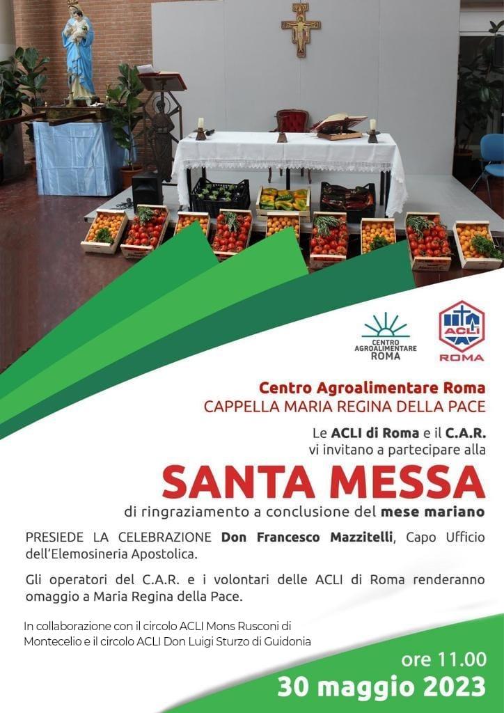 La Santa Messa di ringraziamento a conclusione del mese mariano | ACLI Roma
