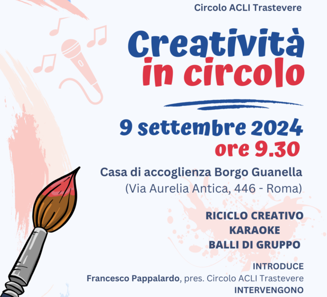 locandina creatività in circolo