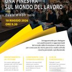 locandina dell'evento: "Una finestra sul mondo del lavoro"